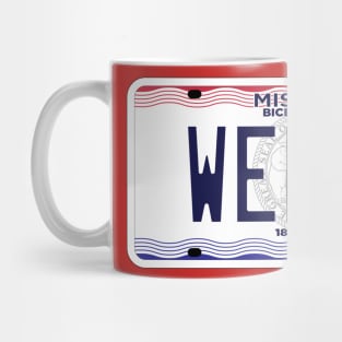 Missouri Weber Grill vanity License plate Mug